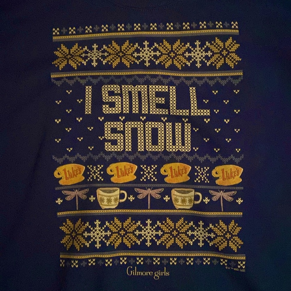 NWOT Gilmore Girls I Smell Snow Sweatshirt - Picture 2 of 4